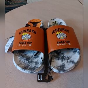 Ichiraku Ramen (naruto) men's slides Sandals sz11